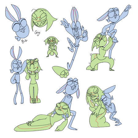 Gigi and Bibi special poses